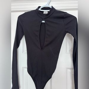 Wilfred Keyhole Bodysuit Black Work Once Size XS